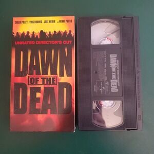 VHS Dawn Of The Dead Directors Cut Unrated Zombie Horror Cult Classic